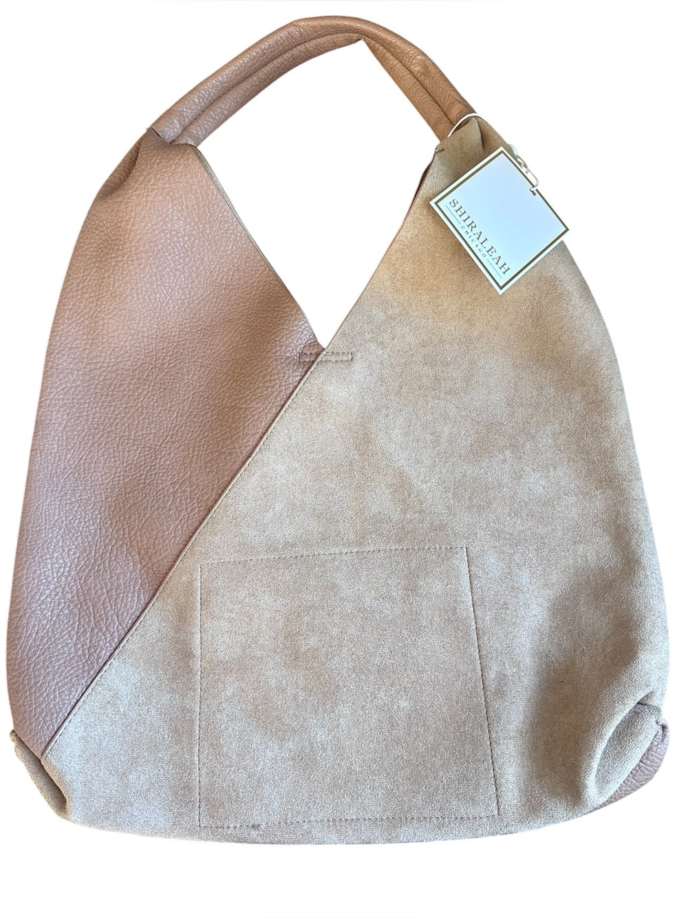 Anthropologie Shiraleah Chicago Arden Oversized Tote Bag Slouch Hobo Tan NWT
